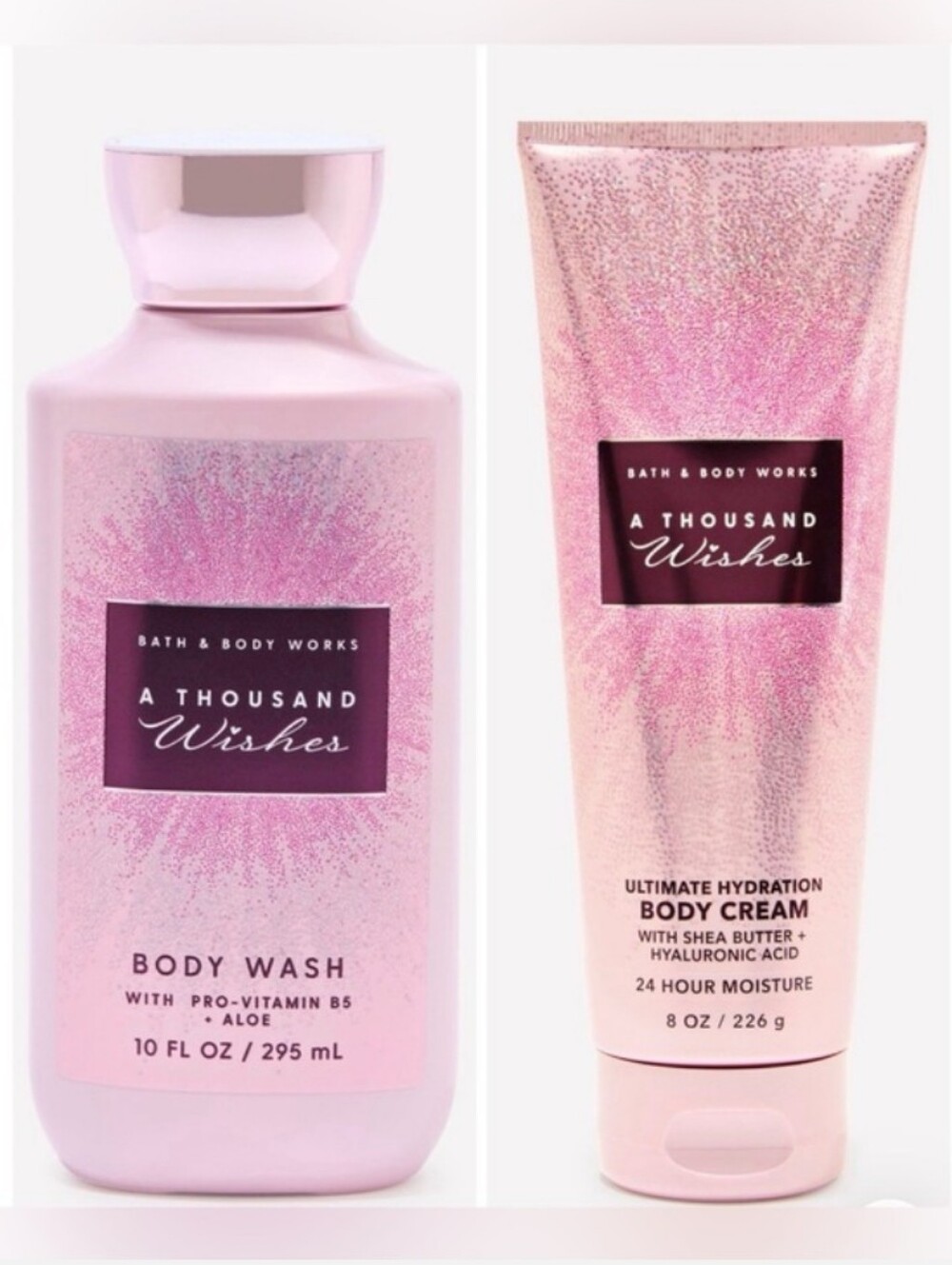 Bath & Body Works-2pc "A Thousand Wishes " Body Wash & Body Cream 🩷
